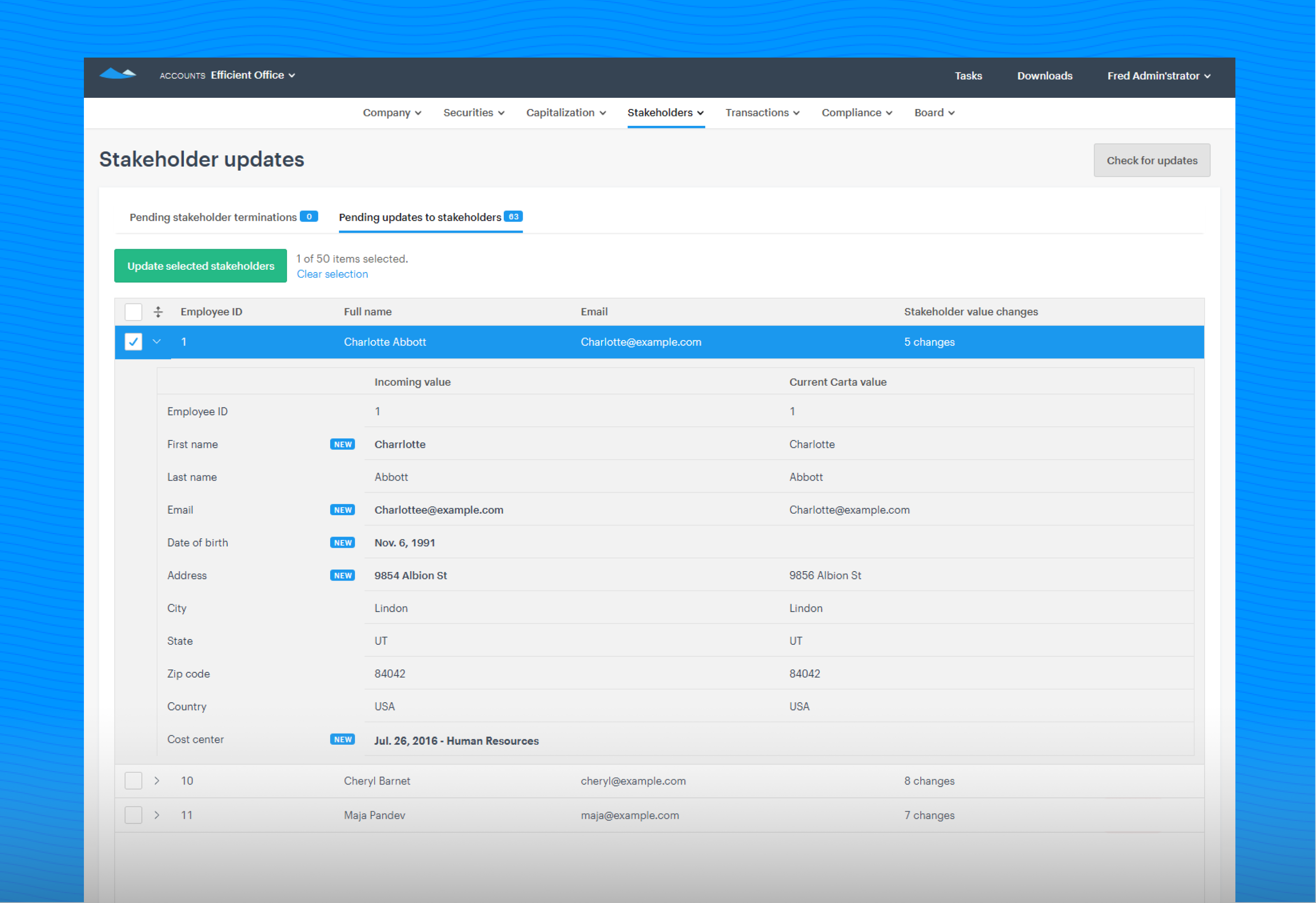 Integrations project screenshot
